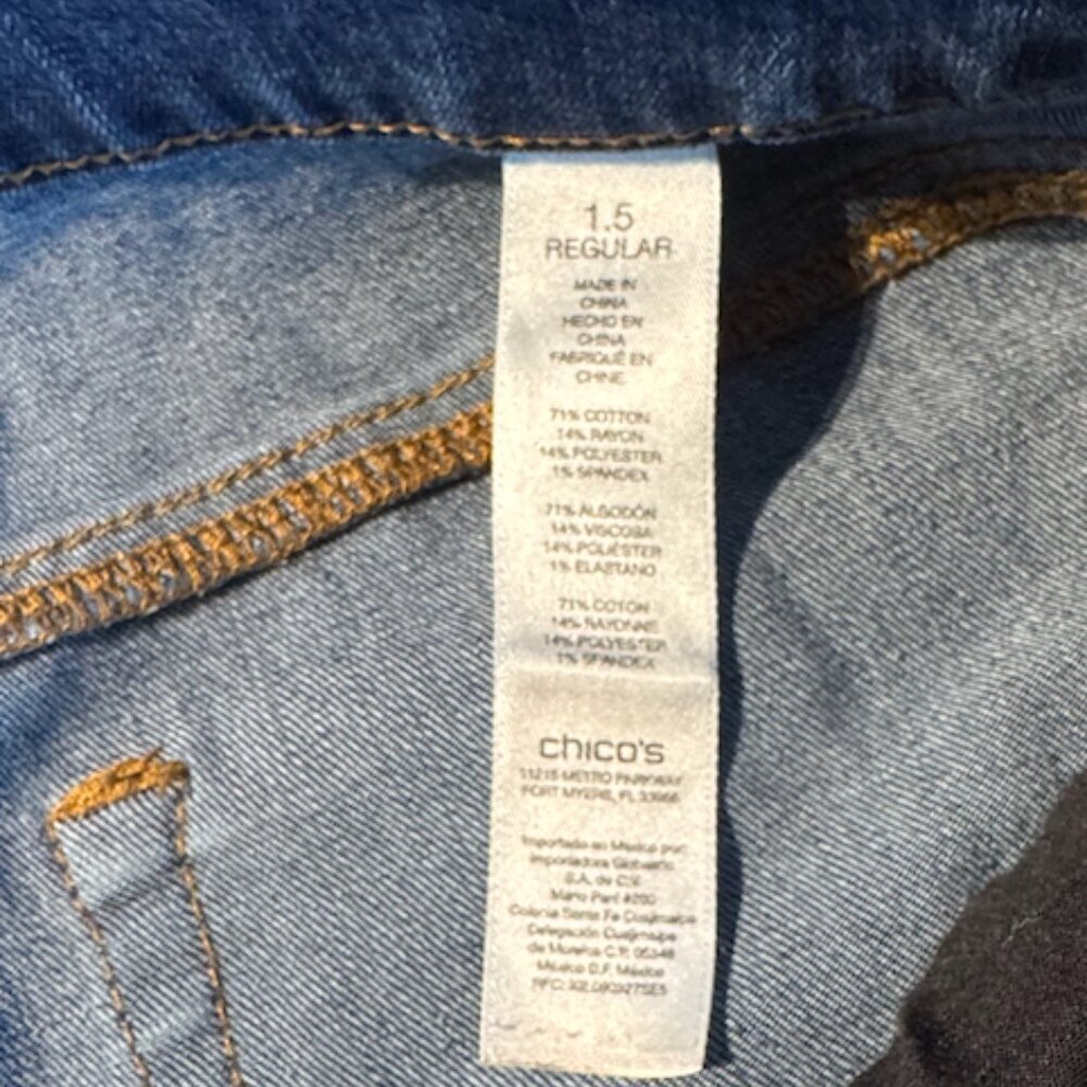 Chico's Jeggings 1.5 reg (Waist: 34-36" stretchy) WJC01 - Picture 6 of 8
